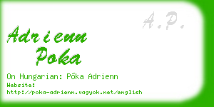 adrienn poka business card